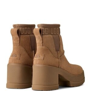 NIB Women's UGG Moxy Chelsea Boots, Graphic Knit Gore, Size 7